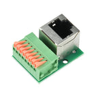 RJ45 Network Port Terminal Block Welding Free Data Adapter Board Female Socket Guide Rail Terminals Connector