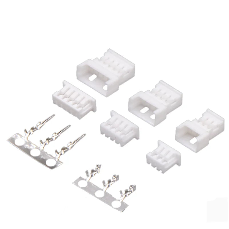 10/50 Sets Micro JST 1.25mm Wire to Wire Type Connector Kit with Male/Female Housing And Terminals for Electronics