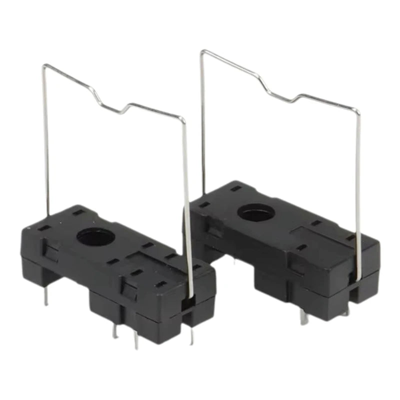 2Pcs 14F-2Z-A2 Relay PCB Socket Base 5-Pin / 8-Pin Plug-in Holder Compatible for G2R-1/G2R-2 RT424024 HF115F