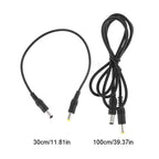 Universal DC Power Plug 5.5 x 2.1mm Male To 5.5 x 2.5mm Male Adapter Extension Power Supply Cable For LED CCTV Camera Laptop