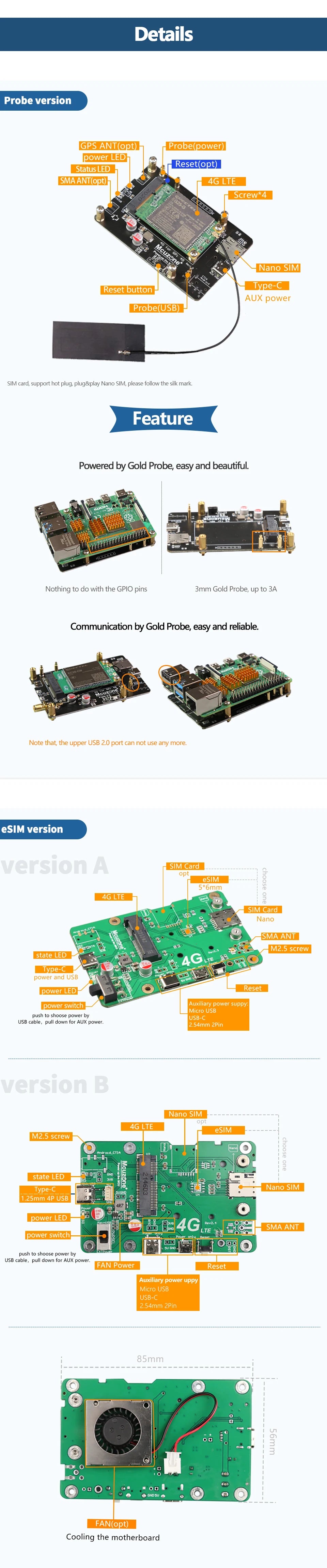 Quectel EG25-G Global BAND 4G LTE WCDMA GSM GPRS, for Raspberry Pi Rockchip ARM Android Linux Wince Windows  Quectel EG25