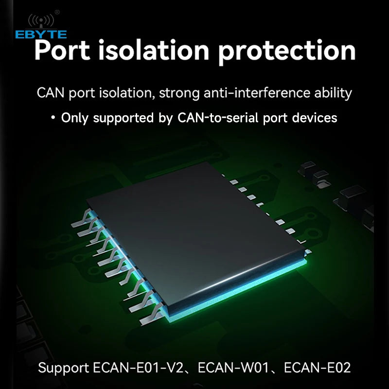 CAN Protocol Converter CAN to TTL/RS485/RS232/RS422/Ethernet/WiFi AT Command EBYTE ECAN Series Modbus TCP UDP