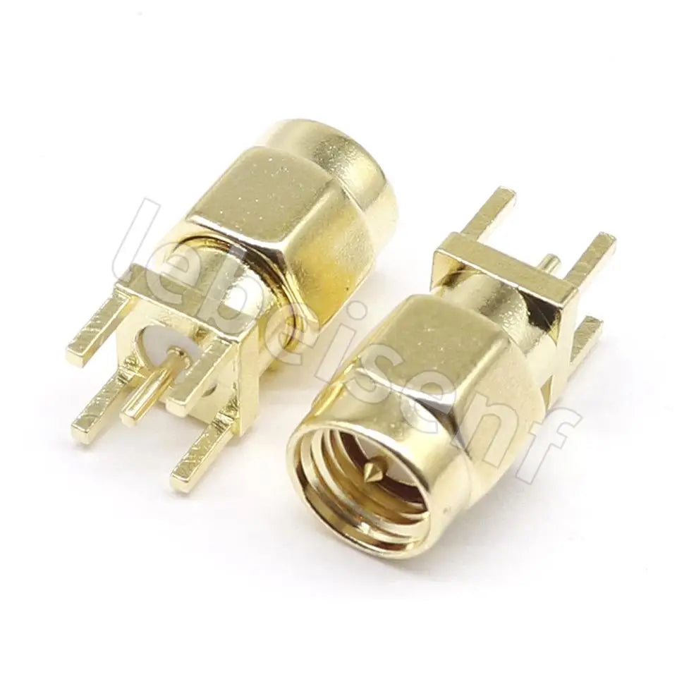 SMA Female Jack Male Plug Adapter Solder Edge PCB Straight Right angle Mount RF Copper Connector Plug Socket