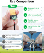 XT30/XT60 Solderless Connector Male/Female To 2Pin Screw Terminal Adapter Quick Portable XT60 Bullet Connector Power Plugs