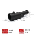 20/50/100Sets 1.5 Series AMP Automobile Connectors 1/2/3/4/5/6 Pin Super Seal Waterproof  Electrical Wire Connector PA66 Nylon