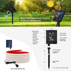 Solar Neon Light Strip 24V COB Waterproof IP68 Red Green Blue Warm Natural White 320LEDs/m Flexible High Density Linear Lighting