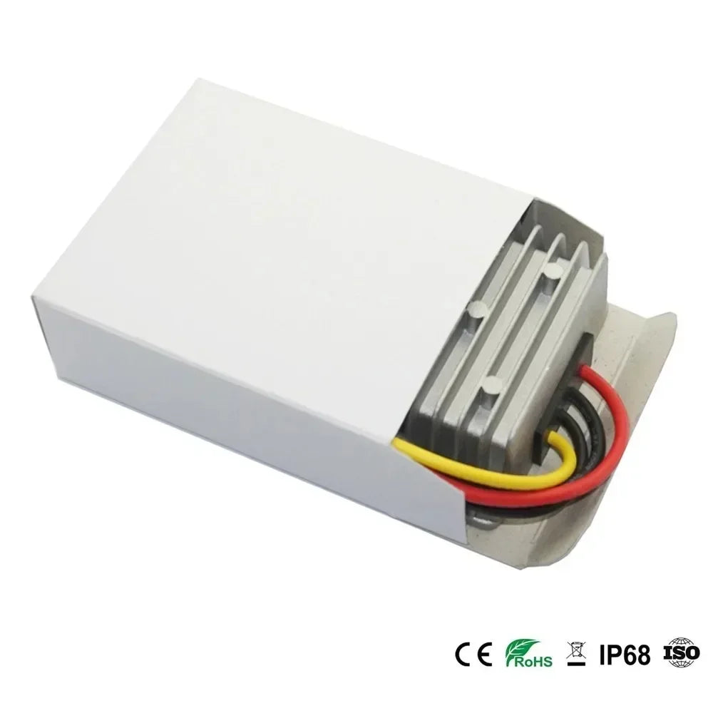 72V 60V 48V 36V 24V to 12V 5A 10A 15A 20A Buck DC-DC Power Converter 60V-12V Step-down Voltage Regulator Car Truck Boat Supply