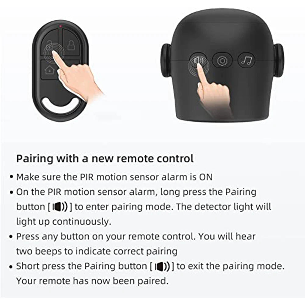 CPVAN Infrared Motion Detector for Home Burglar Alarm Sensor Security Protection Wireless 433MHz PIR Motion Sensor 125dB Sound