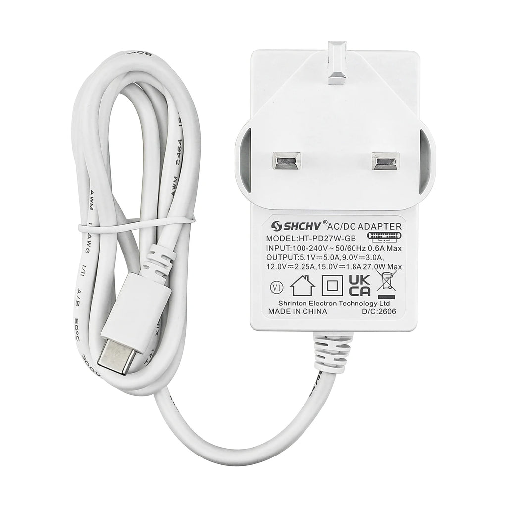 Raspberry Pi 5 5.1V 5A Power Supply PD 27W USB Type C GaN Charger EU US UK Plug Power Adapter for Raspberry Pi 5/4B RPI 5