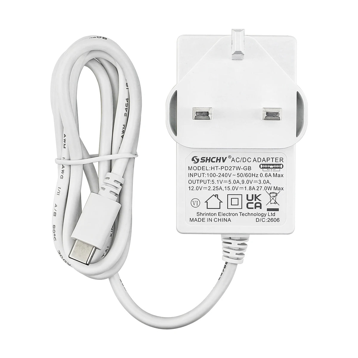 Raspberry Pi 5 5.1V 5A Power Supply PD 27W USB Type C GaN Charger EU US UK Plug Power Adapter for Raspberry Pi 5/4B RPI 5
