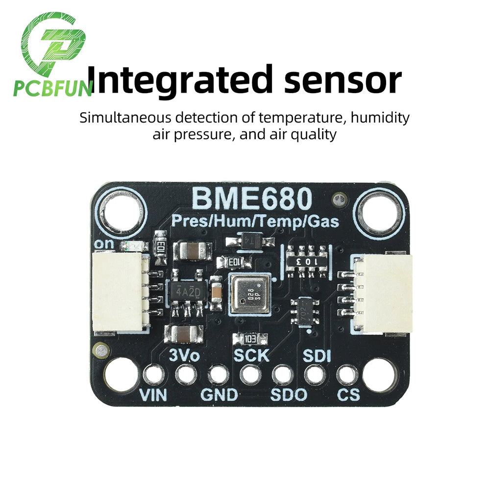 BME688 Sensor Module BME680 Air Quality Sensor VOC Temperature Humidity Pressure Sensor Low‑Power I2C Gas Sensor For Smart Home