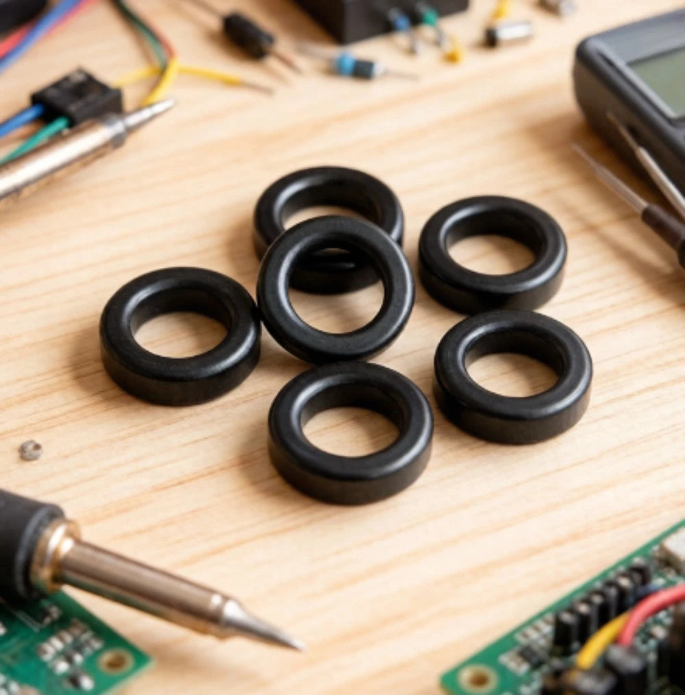10Pcs Compatible FT114-43 Ni-Zn Ferrite Toroid Core 29x19x7.5mm μ850 AL510 RF Balun EMI RFI Filter