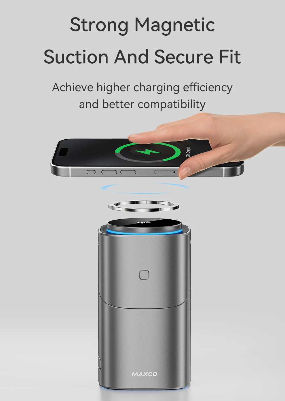 Qi2 Magnetic Wireless Charger Fast Charger 3-in-1 Intelligent Fast Charging 15W for IPhone 12/13/14/15/16 for Iwatch & AirPods
