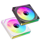 LDPCSJ 14cm ARGB PWM Quiet Computer Cooling Fan, LDPCSJ PRISM 4PRO PC Case Fan 61.5CFM High Airflow 650-1800RPM 12V 4 Pin Fan