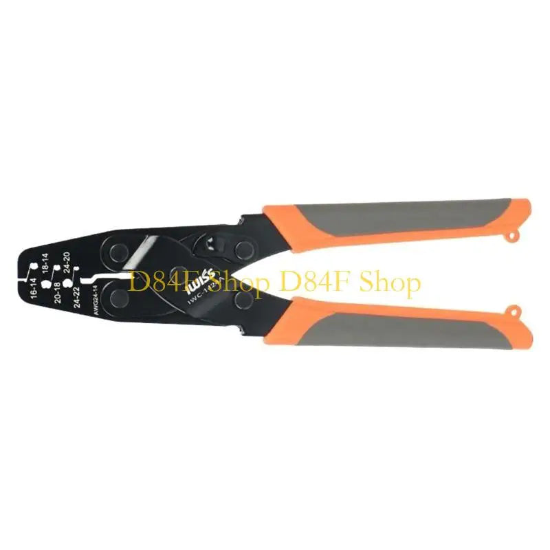 D84F Non Insulated Open Barrel Terminal Crimp Tool Wire Crimper for Molex for Delphi AMP for PC/Computer Carbon S