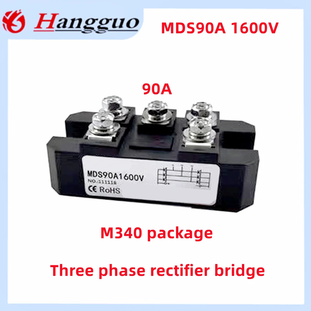 MDS60-16 60A 75A 90A 100A 120A 150A Three-phase Rectifier Module MDS100-16 AC/DC module 60A 1600V 3-Phase Diode Bridge Rectifier