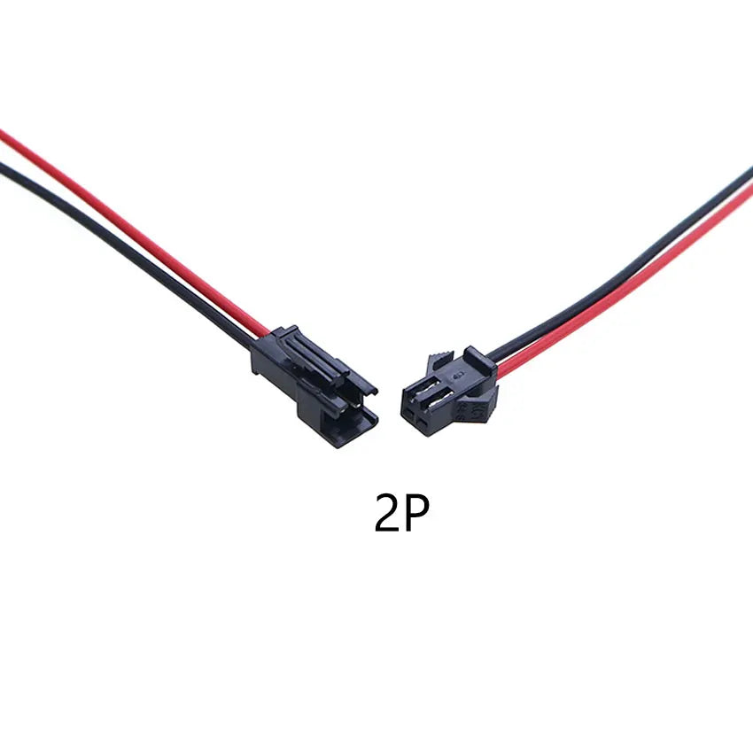YuXi 1/2/5 Pairs JST SM 2.54mm 2/3/4/5/6Pin Plug Male Female Connector 20cm Wire Cable for LED Light Strip