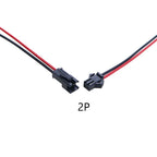 YuXi 1/2/5 Pairs JST SM 2.54mm 2/3/4/5/6Pin Plug Male Female Connector 20cm Wire Cable for LED Light Strip