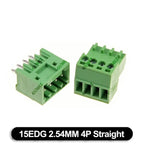 5Set 15EDG 2.54mm PCB Seal Screw Terminal Block 2 ~ 12 Pin KF15EDG Female Socket Pin Header Wire Connector +2.54 Male Plug 9P