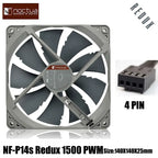 Noctua NF-P14S Redux-1200 Chassis Cooling Fan 14cm Low Noise SSO Bearing Value Choice For Enthusiasts Chassis Fan
