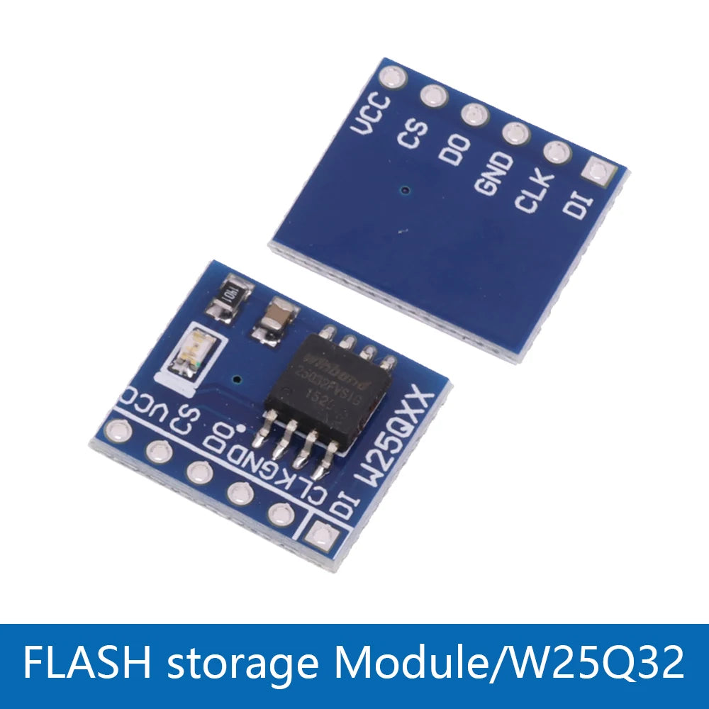 W25Q32 32Mbit / W25Q64 64Mbit / W25Q128 128Mbit 8MByte FLASH NorFlash Storage Module SPI Interface BV FV Modul For STM32