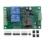 ESP8266 WIFI Relay Board Dual Channel ESP-12F Development Board DC 5V 10A Wireless Smart Relay Module Based on Arduino