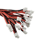 5/10/20 Sets JST PH 2.0mm 2-Pin Connector Kit, 22AWG 10cm Silicone Wire with Micro Female Plug & Straight Male Wafer Pin