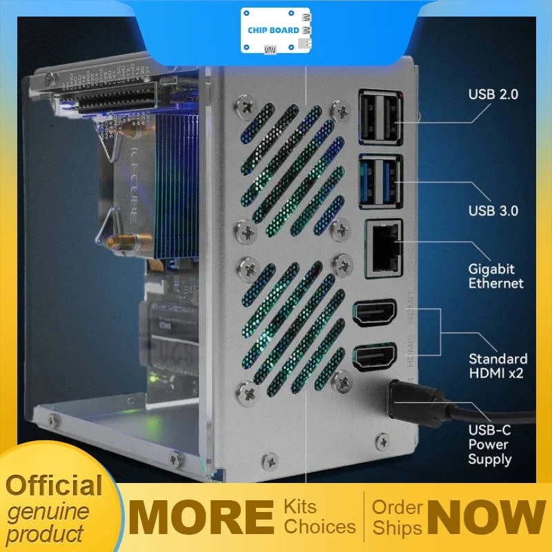 Pironman 5 NVMe M.2 SSD PCIe mini PC case for Raspberry Pi 5 with active cooling and multilingual online documentation