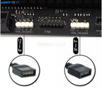 Motherboard 12V 4Pin RGB / 5V 3Pin ARGB to SM JST Female Male Conversion Adapter Cable 30cm for PC Computer LED Light Strip Line