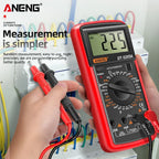 Profesional Digital Multimeter AC/DC Voltage Current Test ANENG Capacitance NCV Resistance Ohm Electrical Test Meter Tools