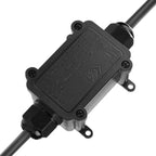 IP68 Waterproof Junction Box 2Way 1IN1OUT M20 Cable Glands Ø4-8mm 6-11mm Wire Range Outdoor LED Underground Lighting Connector