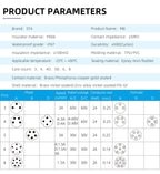 M8 IP67 Waterproof Circular Connector 3 4 5 6 8 Pin Front Rear Panel Mount Solder Industrial Socket Screw M8 M10 M11 M12