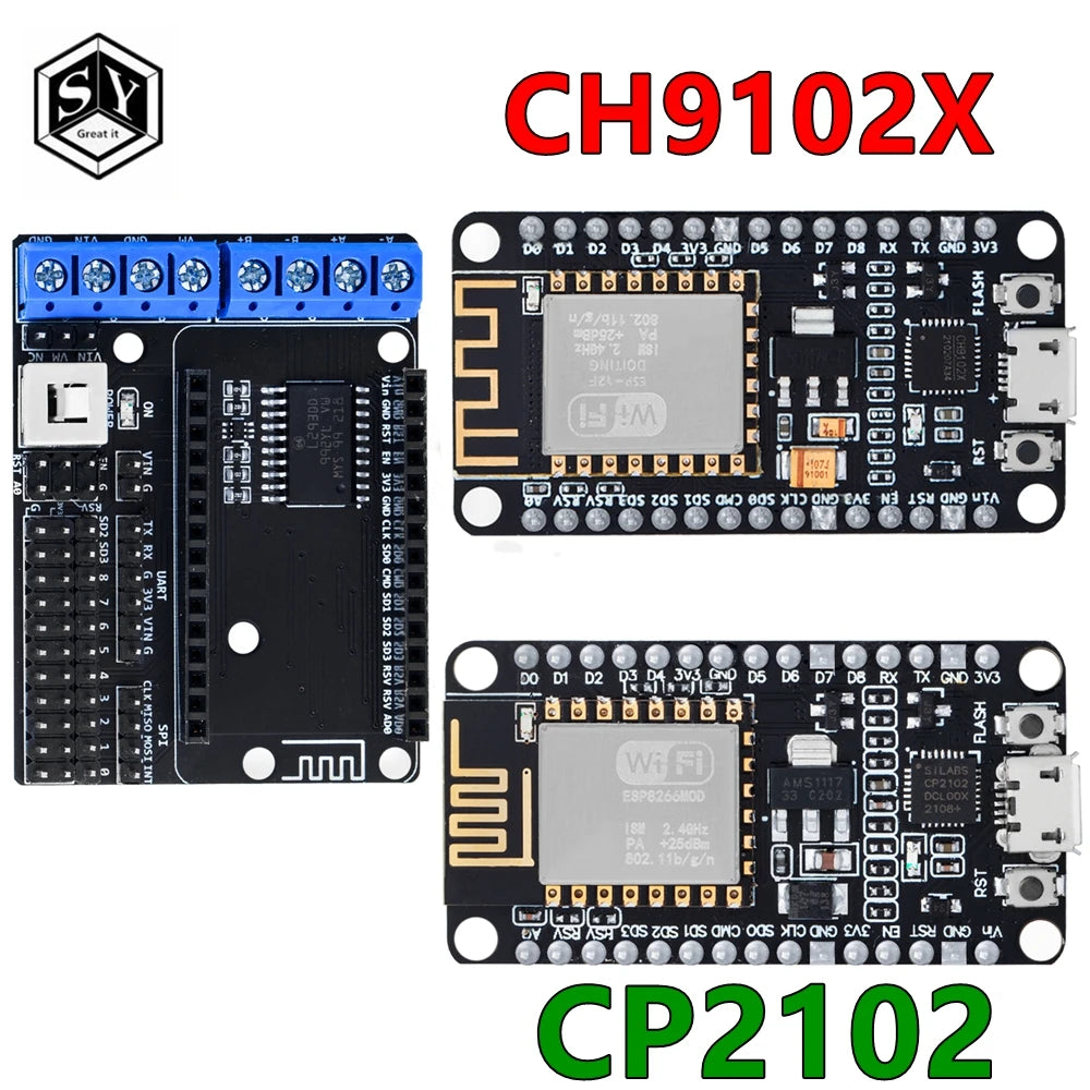 1PCS NodeMCU Motor Shield Board L293D for ESP-12E from ESP8266 esp 12E kit diy rc toy wifi rc smart car remote contro