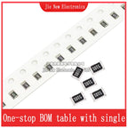 5000PCS/Lot 1206 Chip resistor 5% 0R-10M 0.1R  0.5R 0.75R 1R 10R 4.7R 1K 5.1K  10K 22K 100K 220K 470K 1M 2.2M 4.7M 9.1M 0.25W