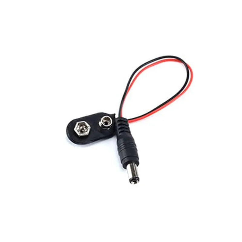 5/10PC Experimental 9V Battery Snap Power Cable to DC 9V Clip Male Line Battery Adapter For Arduino Uno R3 DIY Jack Connector