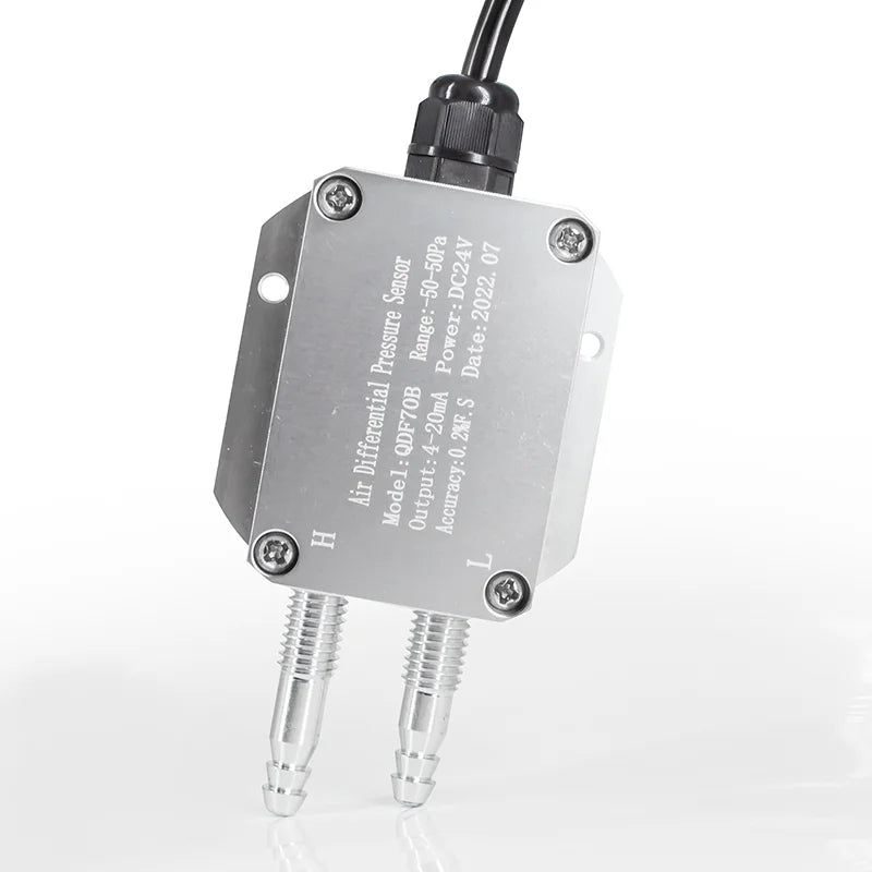 Digital Differential Pressure Transmitter 4-20mA 0-10V 0-5V RS485 Wind Air Pressure Sensor 0-50pa 0-100pa 0-200pa 0-2Kpa