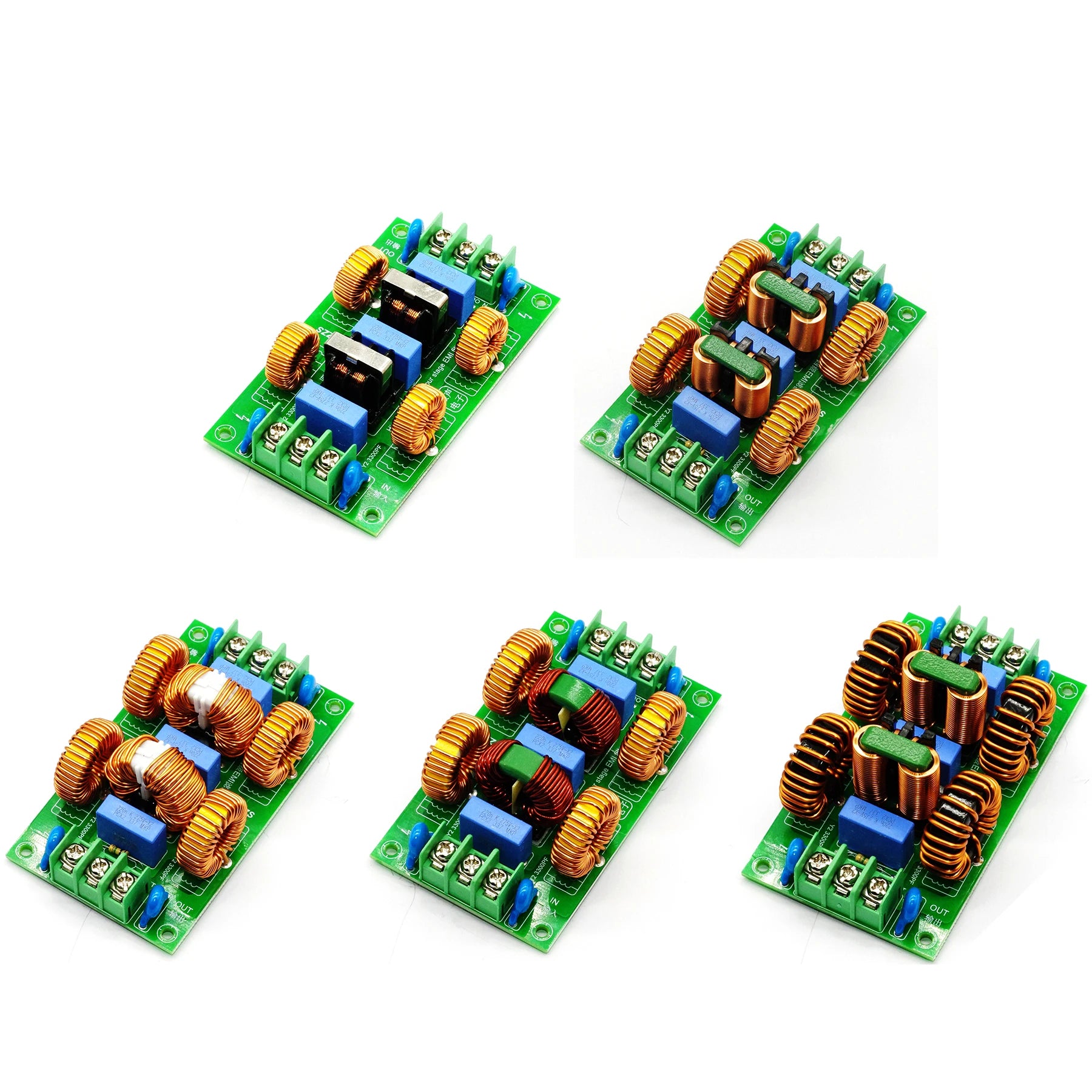 110V 220V 4-Stage AC Power EMI Filter 2A 4A 10A 15A Common/Differential Mode Noise Suppressor Purifier Audio Amp DAC Amplifer