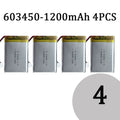 603450 3.7V 1200mAh Lithium Polymer LiPo Rechargeable Battery with jst PH 2.0mm 2pin plug For MP3 Laptop PC Camera GPS