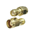 1pcs ConnSMA RP-SMA Adapter Set SMA Male/Female to RP-SMA Male/Female RF Coaxial Connector Brass 50 Ohm for WiFi Router