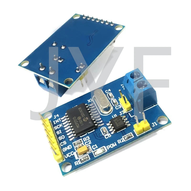 2PCS MCP2515 with TJA1050 Transceiver SPI Interface Industrial Control Automotive Diagnostics CAN Bus Module ESP32 MCP2515