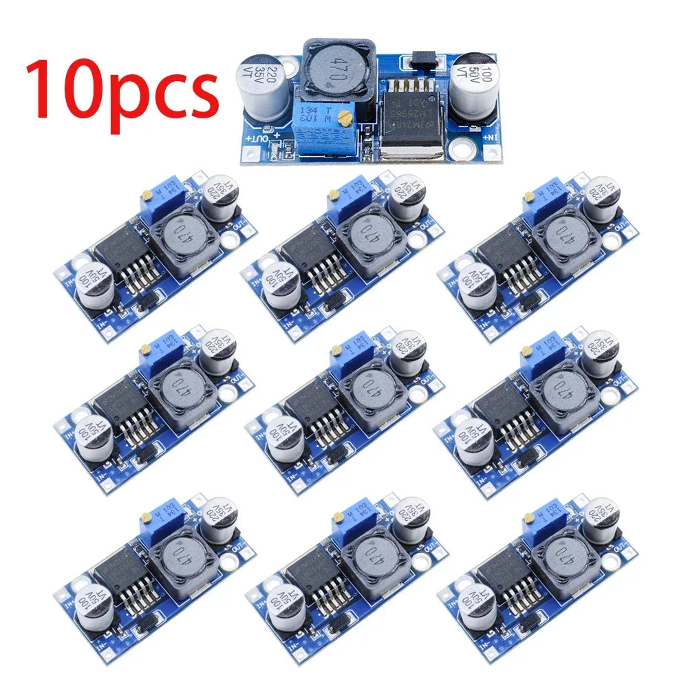 1lot/10Pcs LM2596 DC-DC Adjustable Buck Converter 3.0-40V to 1.5-35V Power Supply Step Down Voltage Regulator Module