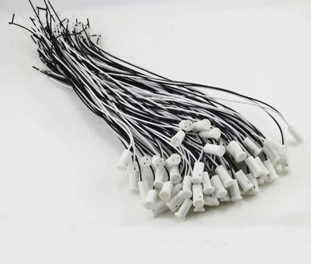 20pcs G4 50cm Long Wire CFL LED Halogen High Temperature Resistant 250degree 12-48V Light Lamp Base Holder Socket