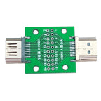 1-5pcs HDMI-Compatible Male Female Test Board MINI Connector PCB 2.54mm Pitch 19pin DP HD A Female To Male Adapter Board