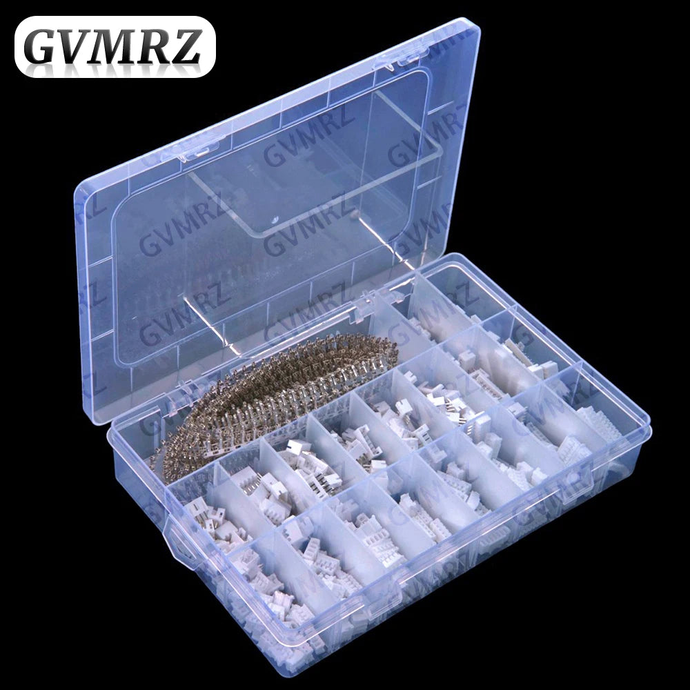 1550PCS 2P-10P JST PH 2.0mm pitch 2P 3P 4P 5P 6P 7P 8P 9P 10P housing straight pin base connector terminal block kit box