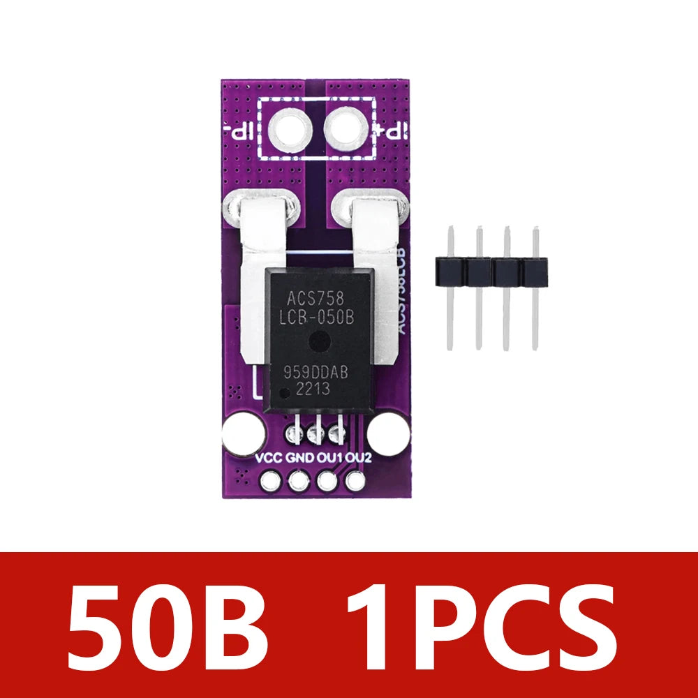 1PCS~5PCS ACS758 ACS758LCB-050B-PFF-T linear current sensor Hall current module ACS758LCB-100B-PFF-T