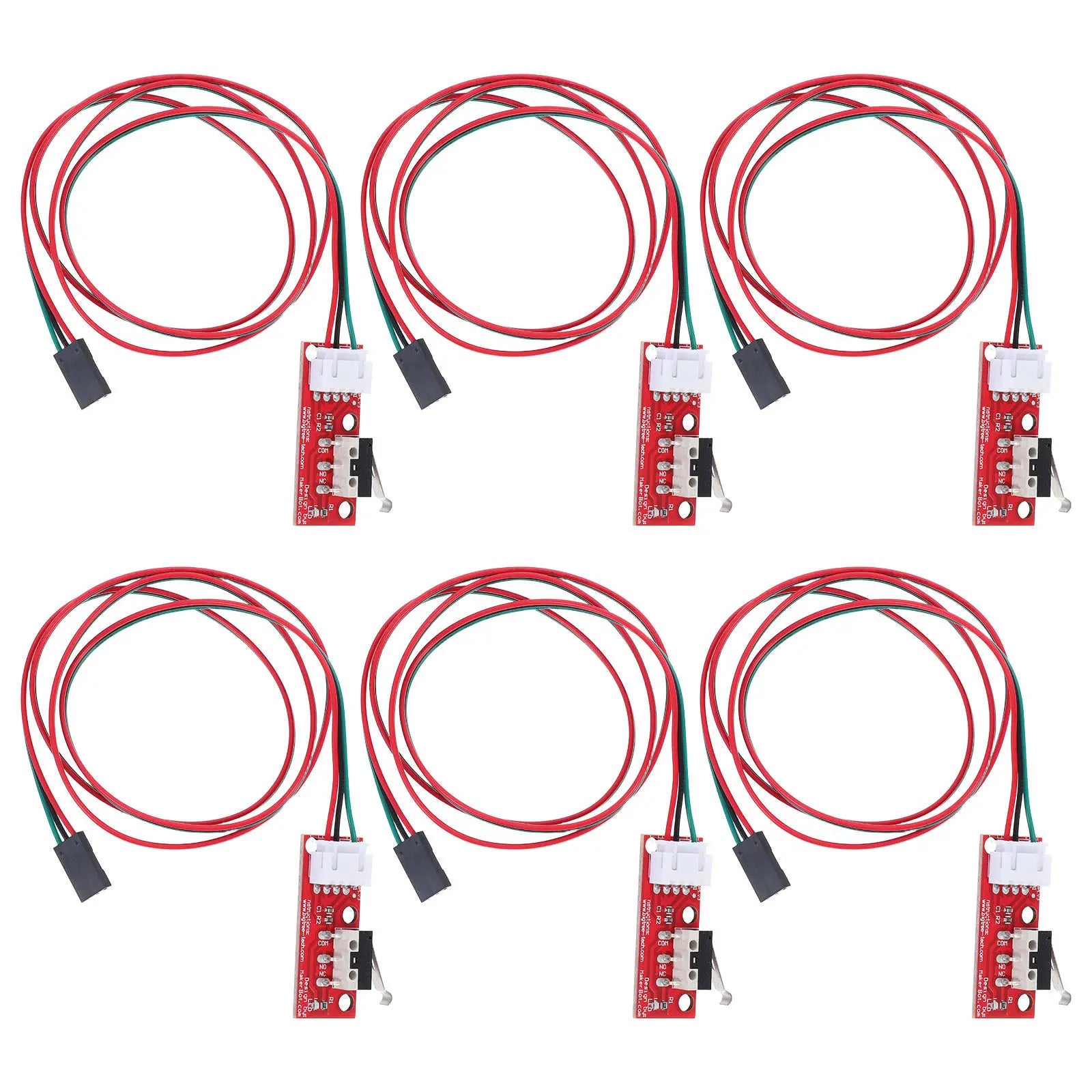 6Pcs Mechanical Endstop Limit Switch Micro Switch Module Stable Reliable 3D Printer Replacement Parts Accessories