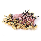 10PCS MMCX Male to SMA Female 2Hole Flange Panel Mount RG316 Cable Pigtail FPV Antenna Extension Cord for TBS Unify Panda RC VTX