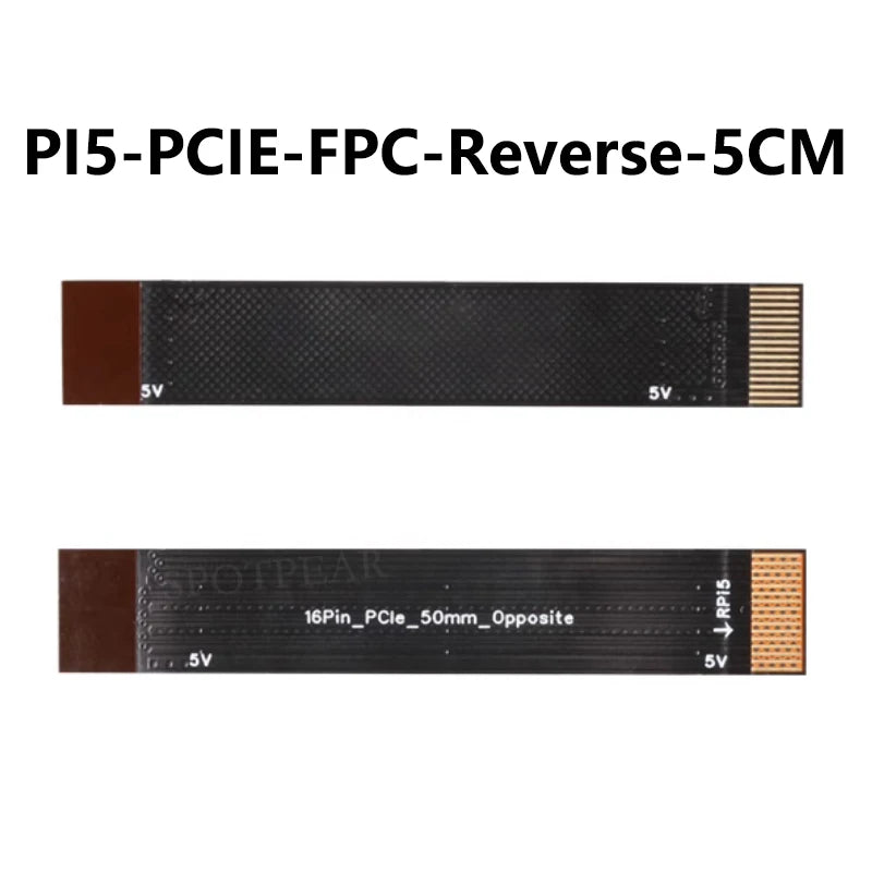 Raspberry Pi 5 PCIE FPC Cable With 90R differential matching Higher Speed 3/4/5/7/8CM For M.2 NVMe SSD