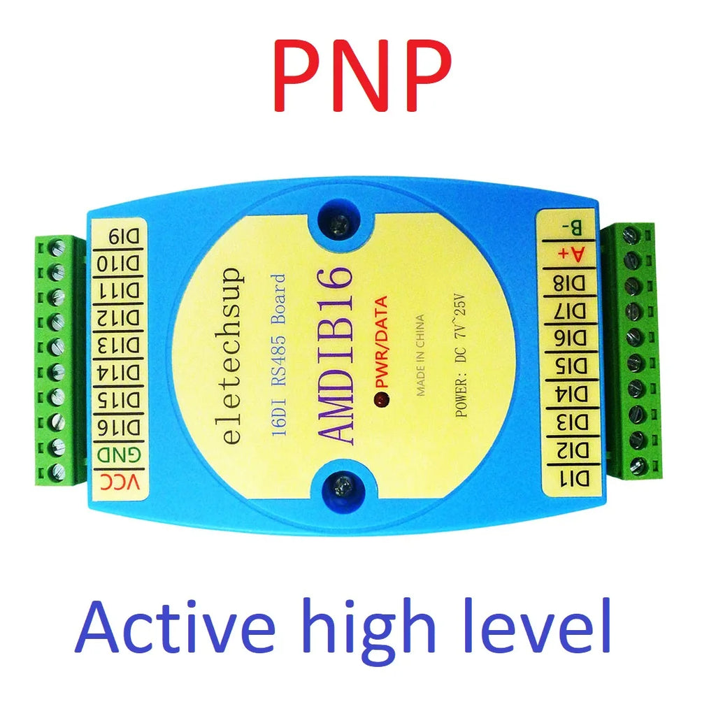 DC 12V 24V 8DI-8DO 16DI 16DO RS485 Isolated Communication Digital NPN PNP Input and Output MODBUS RTU PLC Expansion Board