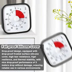 VT01 60 Minute Visual Timer Silent Countdown Time Manager with Protective Case Drop-proof Alarm Clock DIY Timer for Kids Kitchen